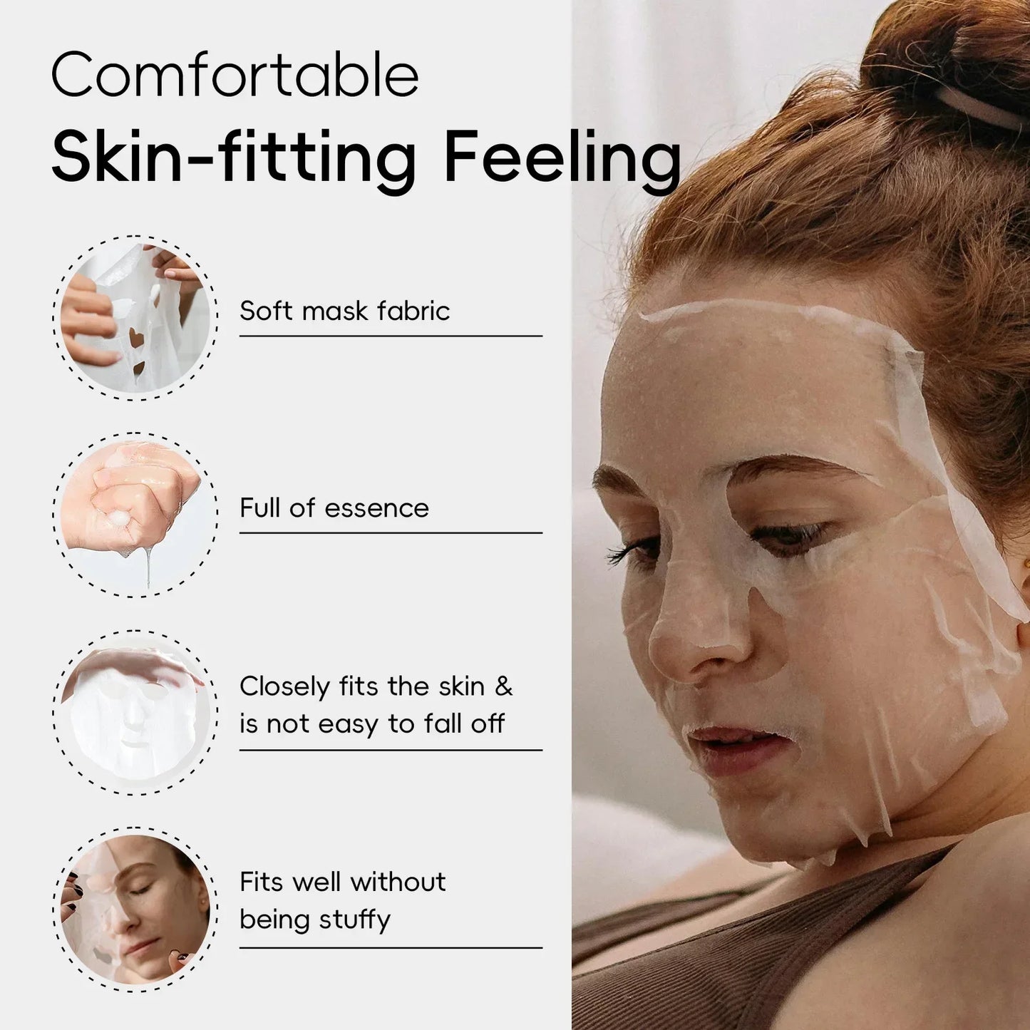 LAIKOU Snail Mucin Sheet Mask – Anti-Aging, Pores & Hydration