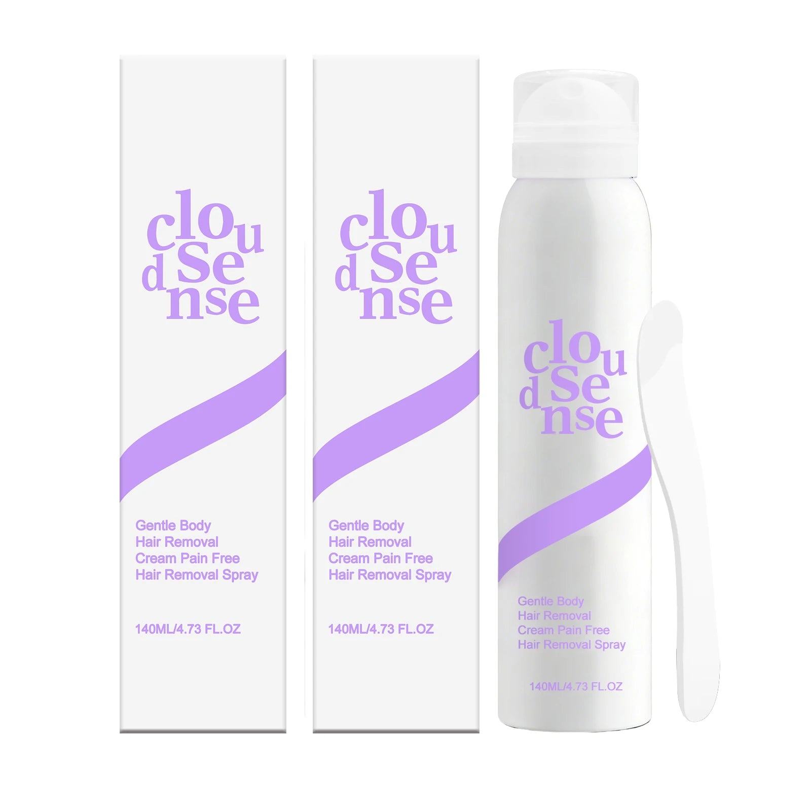 Mild Body Hair Removal Spray – Natural Plant Formula 140ml Hair Removal Spray Peaceful Pleasures Health and Wellness 2 x 140ml Boxed