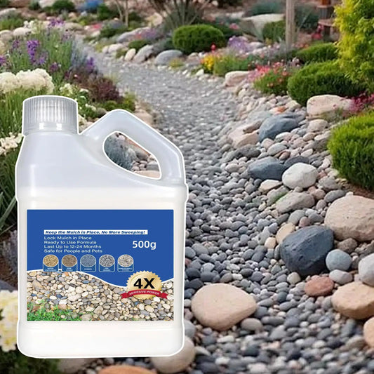 500g Mulch Rock Adhesive Pea Gravel Sticky Rock Glue Fast Drying Glue Outdoor Yard Patio Stones Landscape Adhesive Peaceful Pleasures Health and Wellness