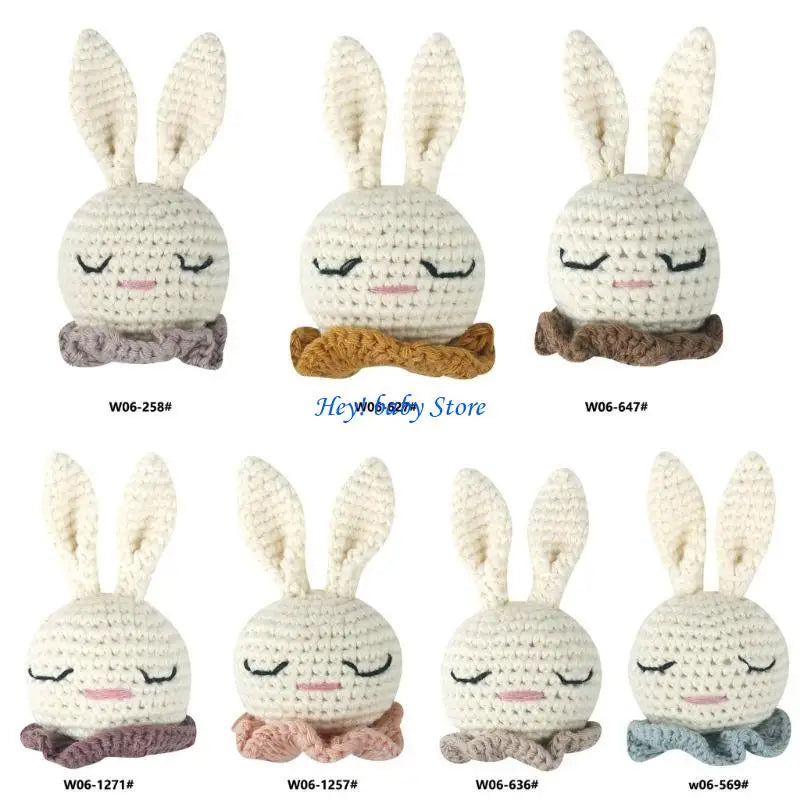 Crochet Rabbit Pacifier Chain Clip Baby Teething Toy DIY