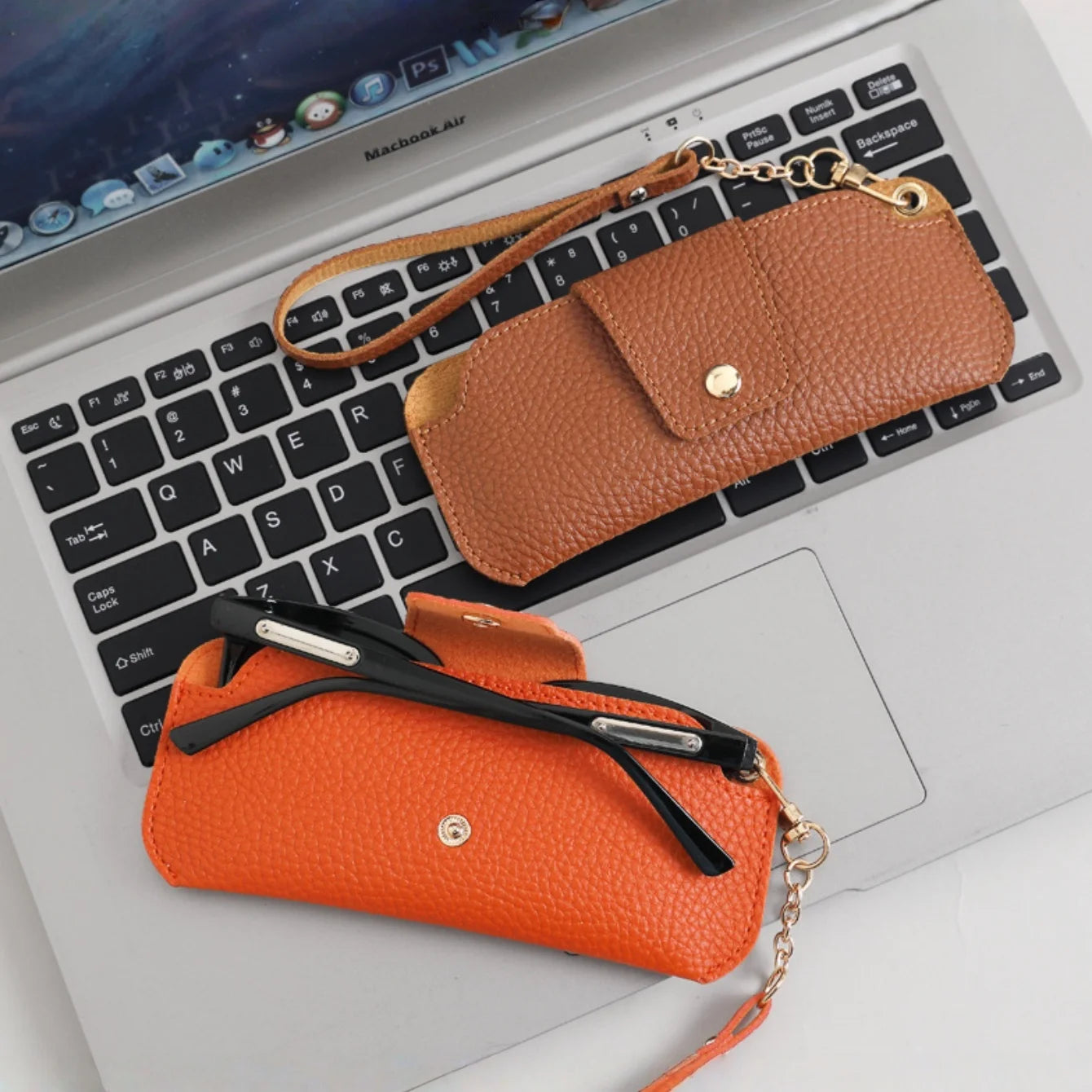 Multicolor PU Leather Sunglass Case – Slim Portable Glasses Holder