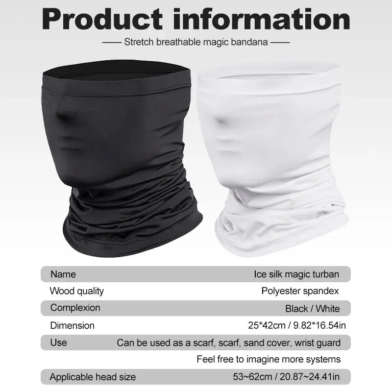 UV Protection Neck Gaiter Face Scarf – Breathable Sports Bandana