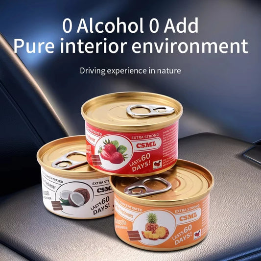 Car Air Freshener Canned Wood Block | Long-Lasting Auto Scent Car Air Freshener Peaceful Pleasures Health and Wellness