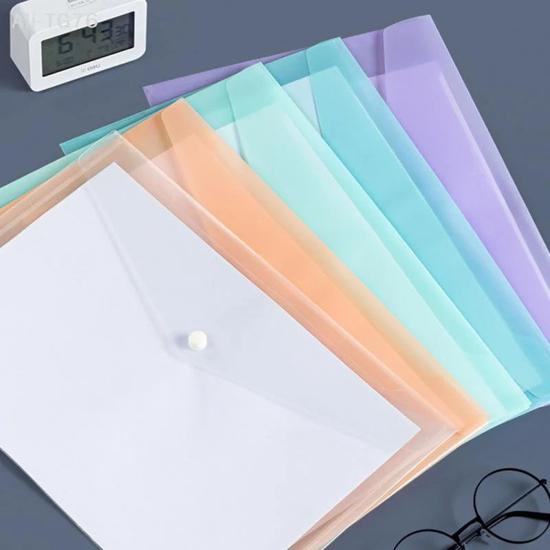 10-Pack A4 Waterproof Transparent PP File Folders | Document Bags