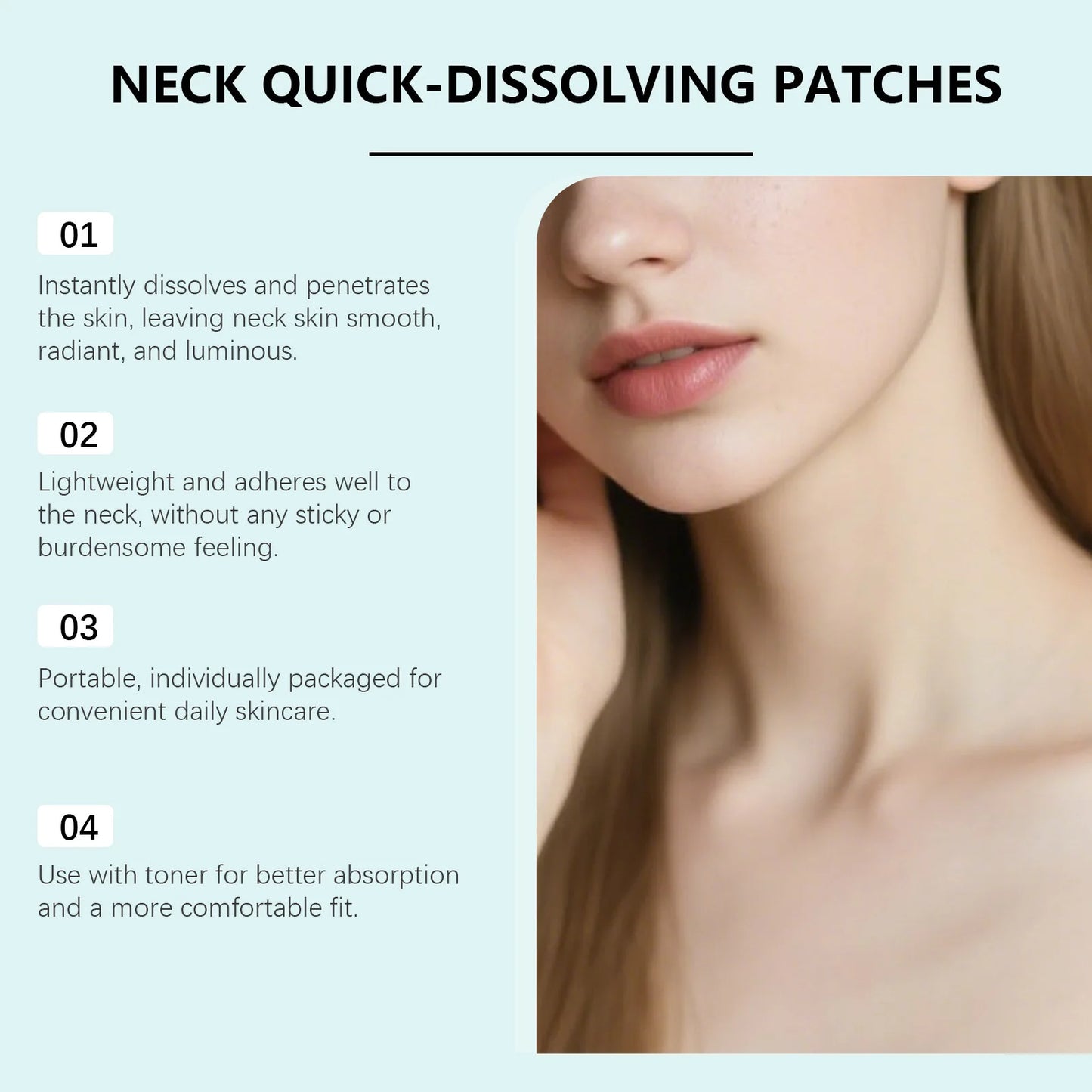 EELHOE Collagen Neck Patches – Firming Moisturizing Mask 4pcs