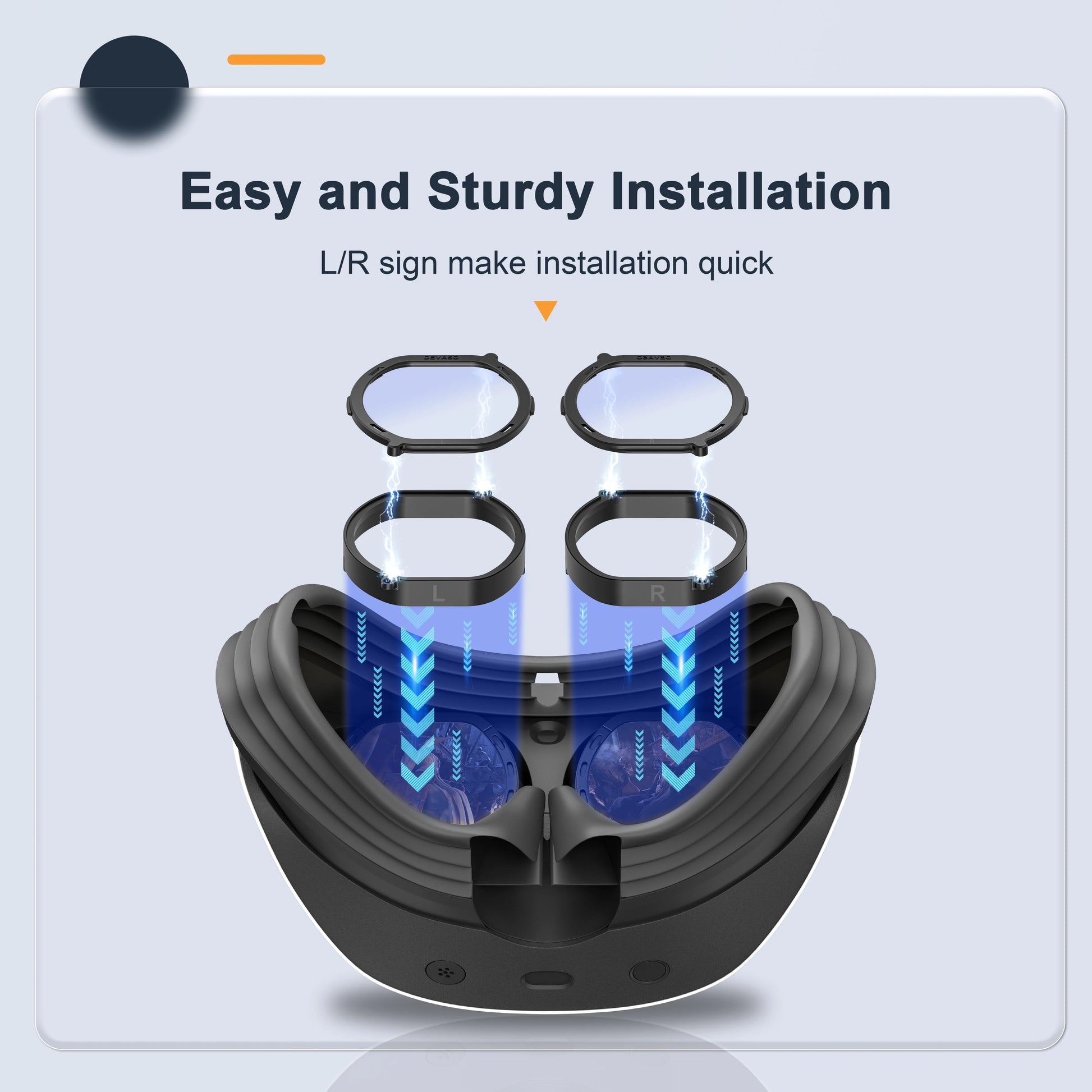 For PSVR2 Glasses Anti-scratch Ring Lens Protection Accessories Anti-scratch Eye Protection Anti-blue Light VR Accessory Peaceful Pleasures Health and Wellness Default Title