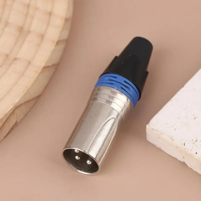 1Pc MIC Adapter XLR Cable Terminal Audio Wire Connector Pin XLR Plug Jack Male / Female Microphone Connector Peaceful Pleasures Health and Wellness female Blue