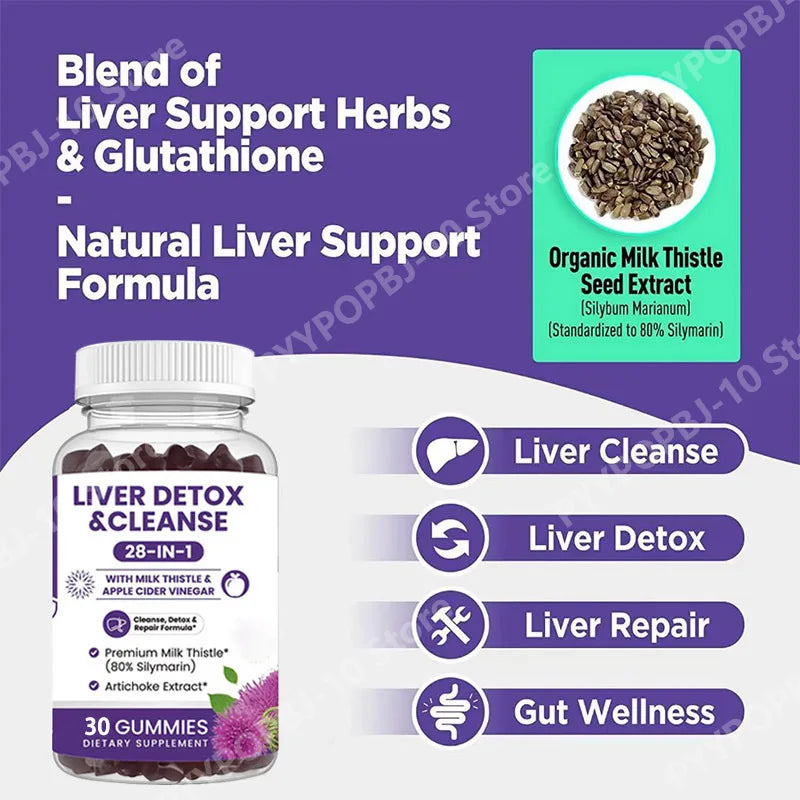Milk Thistle Gummies – Artichoke & Glutathione Liver Support