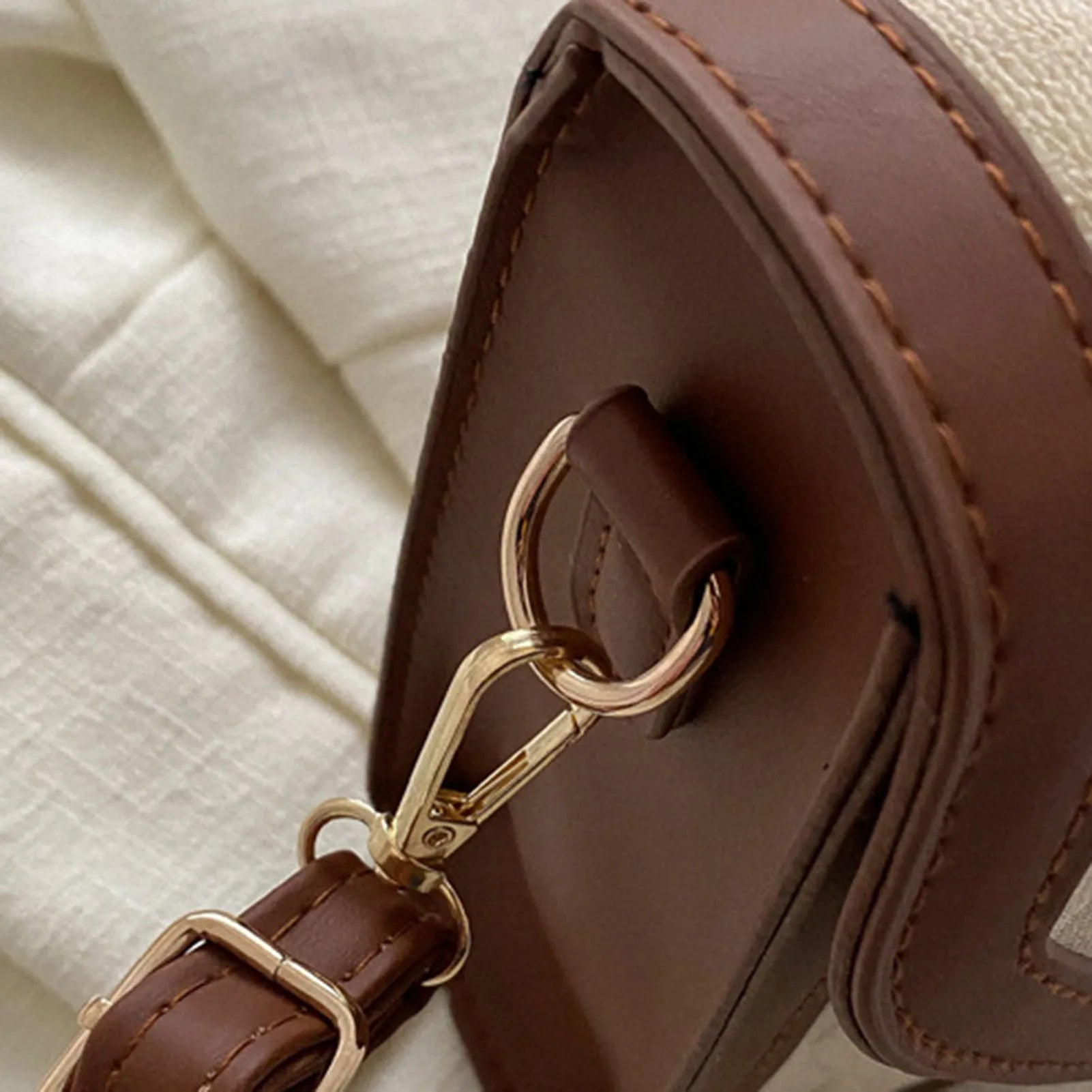 Women's Versatile Shoulder Bag Splicing Design Soft PU Leather Shoulder Bag Exquisite Gift for Girls Birthday Peaceful Pleasures Health and Wellness
