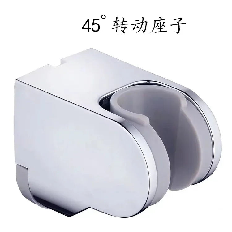 Adjustable Wall-Mount Shower Head Holder – Chrome ABS Bracket