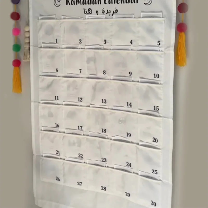 Personalised Ramadan Countdown Advent Calendar Bag | Eid Gift Advent Calendar Bag Peaceful Pleasures Health and Wellness