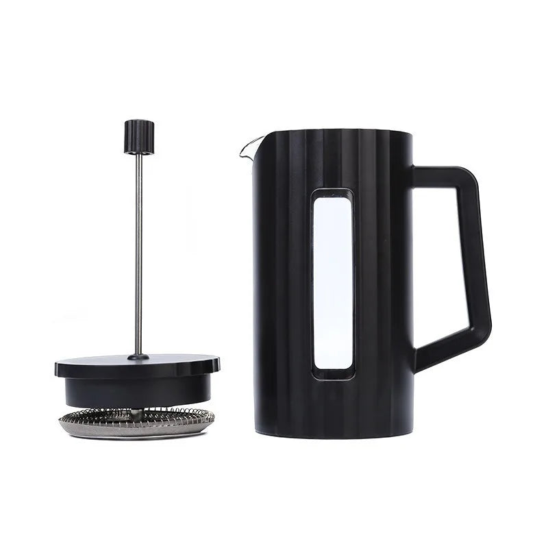 1000ML/ 600ML French Press Coffee Maker High Borosilicate Glass House Coffee Brewer Milk Foam Frother Barista Tea Maker Peaceful Pleasures Health and Wellness