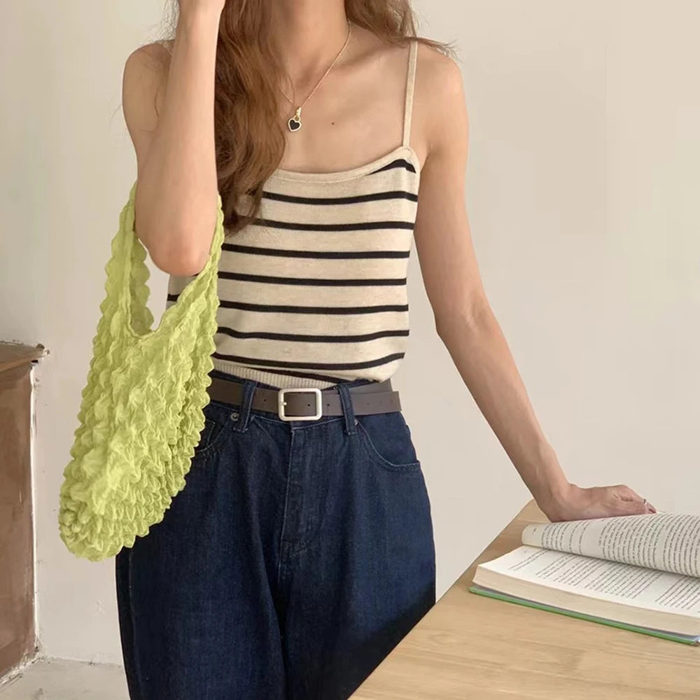 Fold Pleated Flexible Stretch Mini Bag Mini Bag Large Capacity Bubble Elastic Portable Shopping Handbag Tote Peaceful Pleasures Health and Wellness