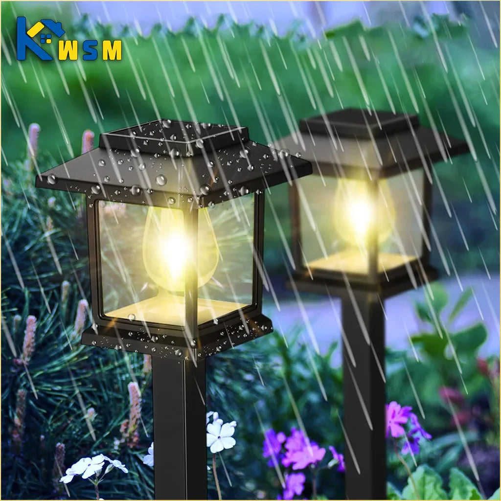 Solar LED Ground Stake Lights – Garden & Lawn 2–8 Pack