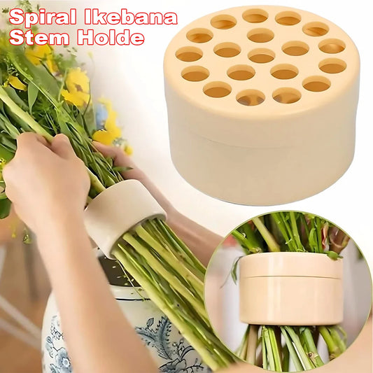 Spiral Ikebana Stem Holder for Flowers Spiral Stem Holder for Vases Bouquet Twister DIY Floral Art Accessory Shaper Flower Gifts Peaceful Pleasures Health and Wellness