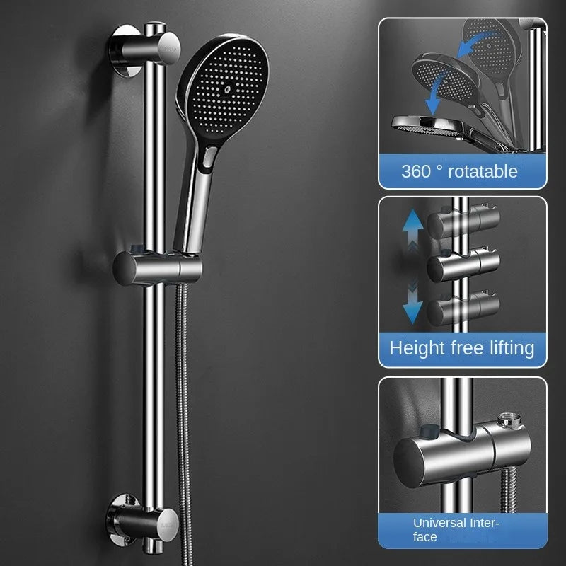Adjustable Shower Slide Bar | Wall Mounted Hand Shower Rail