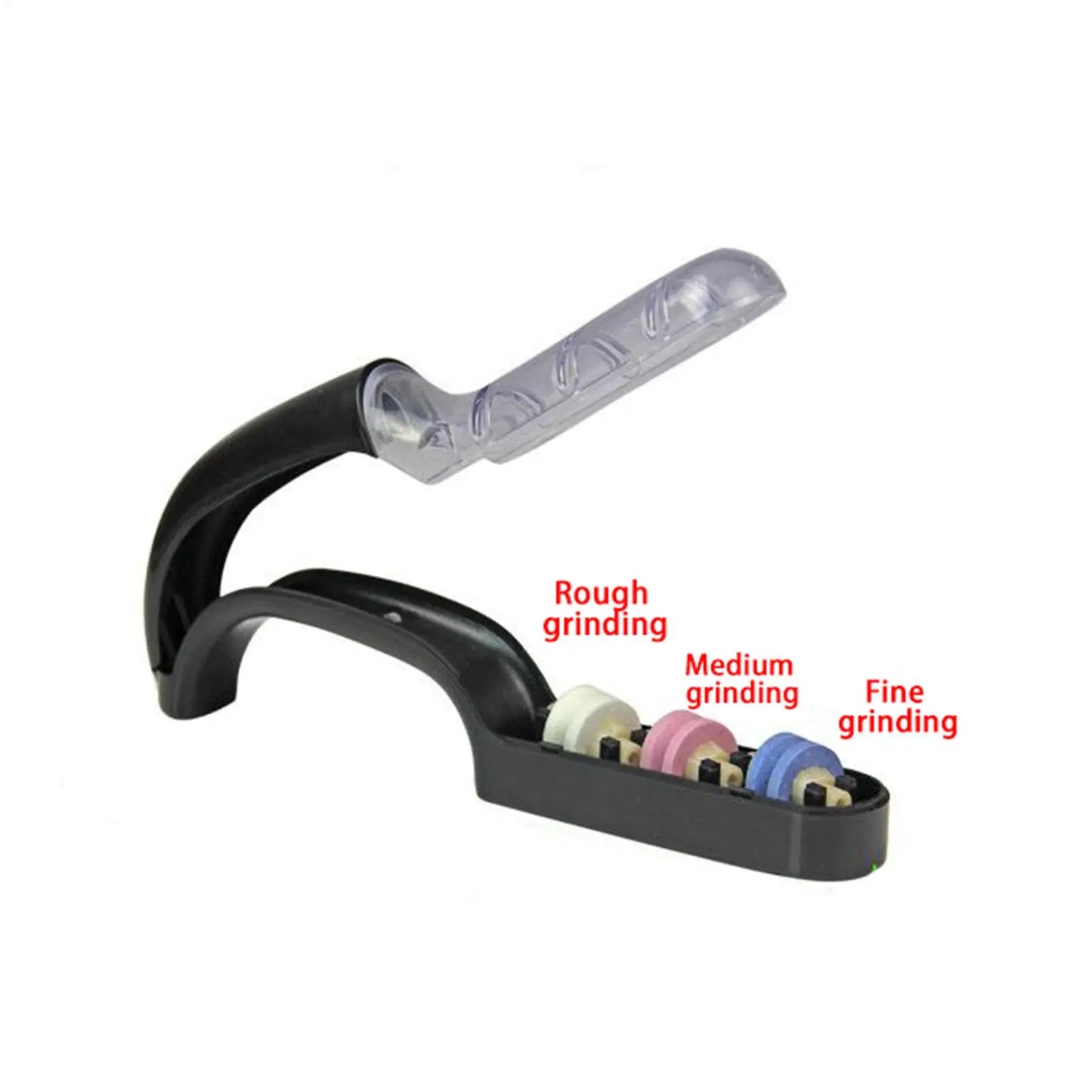 3-Stage Handheld Knife Sharpener with Anti-Slip Base