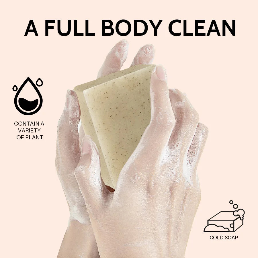 Frosted Scrub Soap – Rose, Tea Tree, Lavender & Coconut Oil