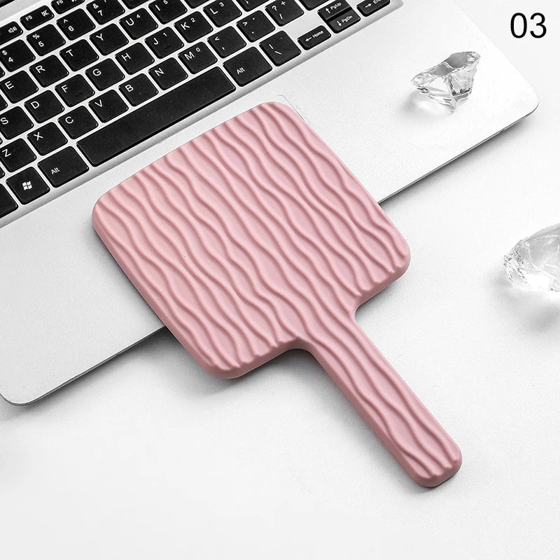 Mini Square Handheld Makeup Mirror | Portable Travel Cosmetic Mirror