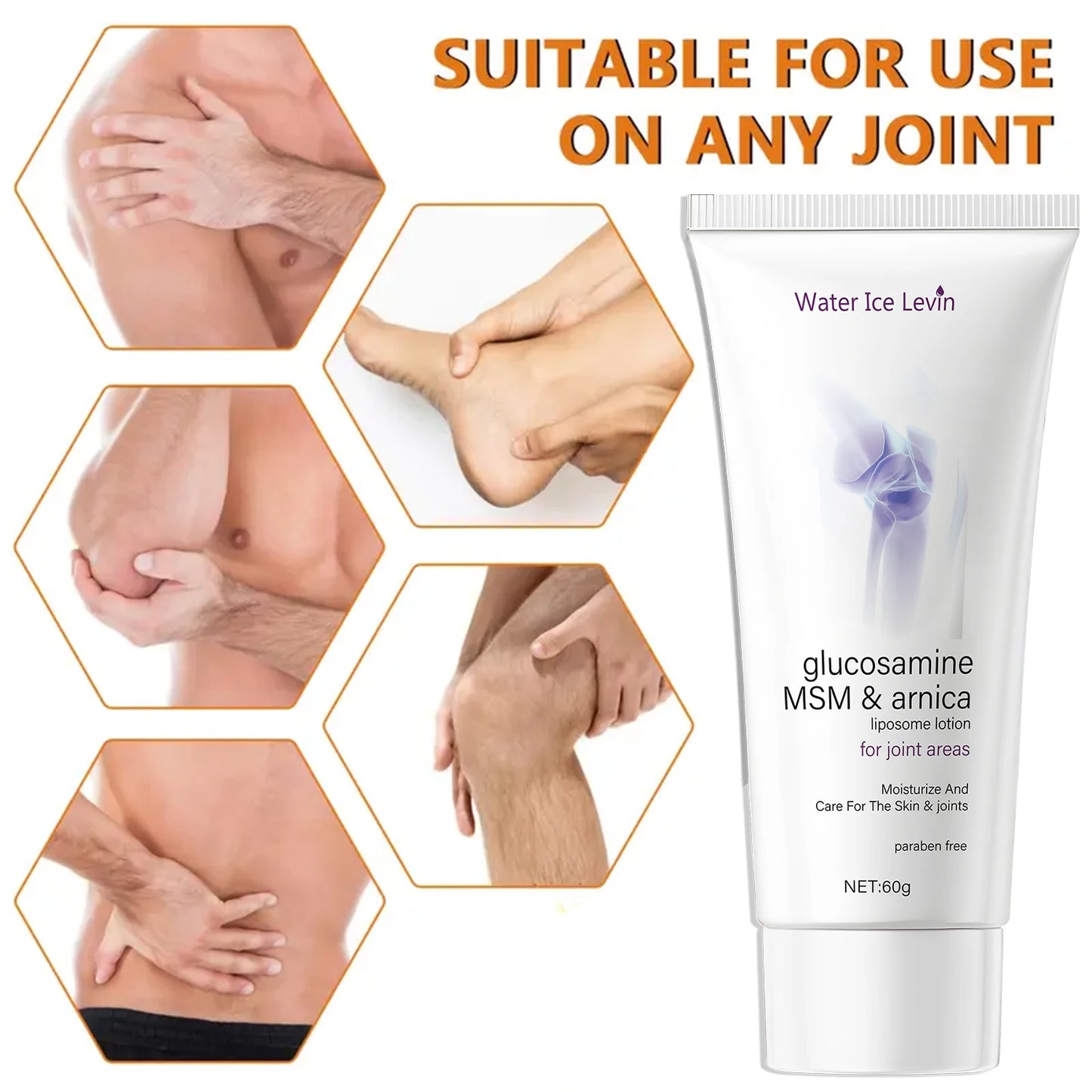 Glucosamine MSM & Arnica Liposome Joint Cream | 60g Moisturizer