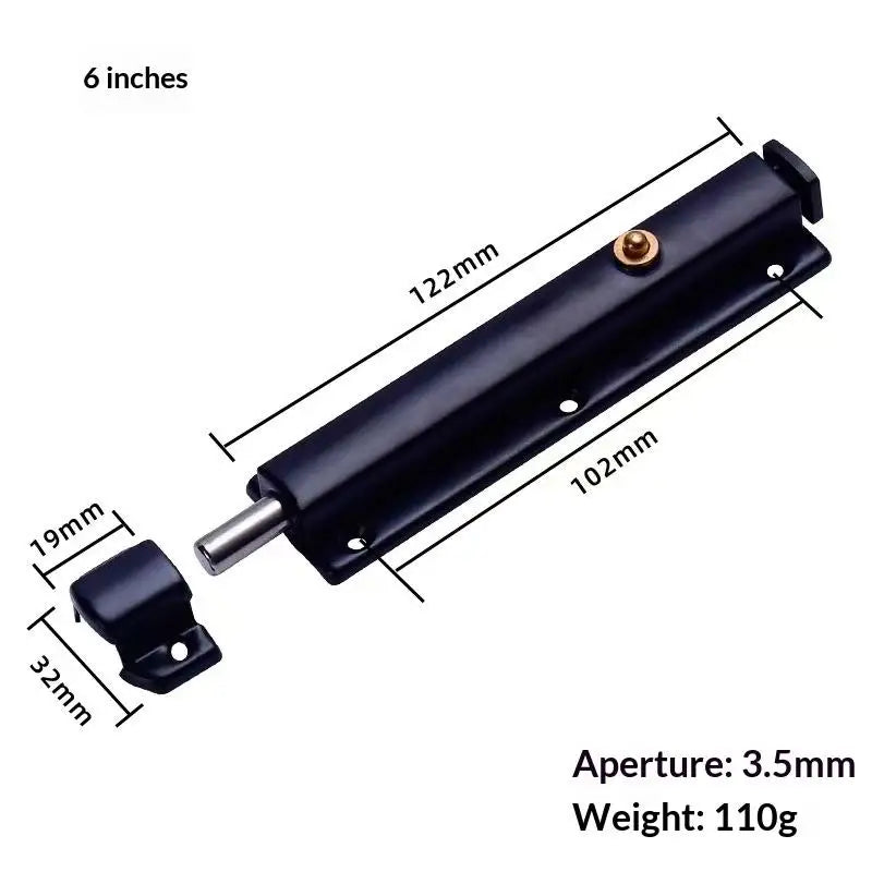 3-Inch Automatic Spring Door Latch | Self-Locking Zinc Alloy