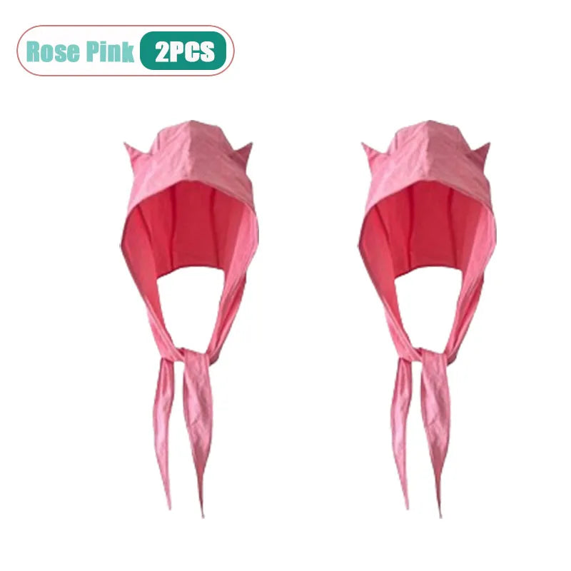 Pastel Devil Hood Sun Hat | UV Protection Quick-Dry Summer Hat