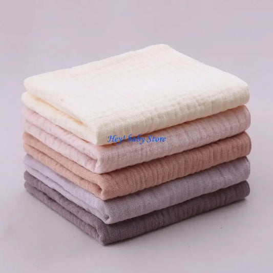 5-Pack Soft Gauze Cotton Baby Washcloths – Absorbent Bath Towels Baby Washcloths Peaceful Pleasures Health and Wellness China Mainland