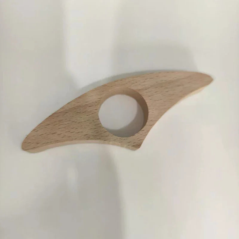 Wooden Thumb Bookmark – One-Handed Finger Page Holder Clip