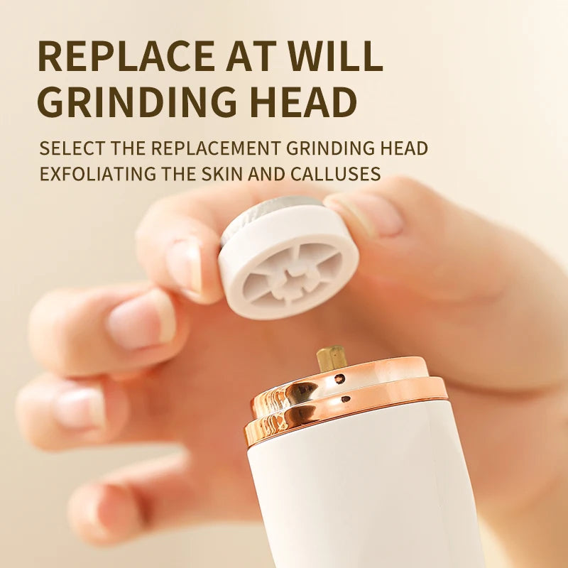 HOMEFISH Electric Foot Grinder Automatic Foot Callus Rubbing Pedicure Dead Skin Callus Remover for Foot Beauty Machine Peaceful Pleasures Health and Wellness