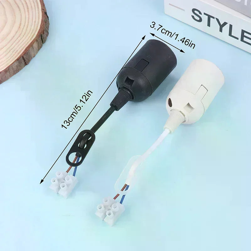 5-Pack E27 Lamp Holder with Cable – Construction Site Socket E27 Lamp Holder Socket Peaceful Pleasures Health and Wellness