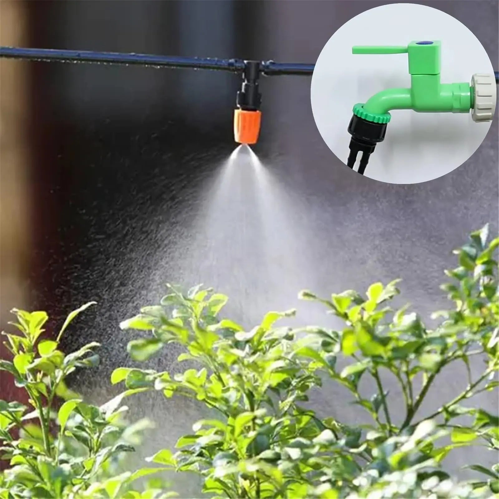 Garden hose 1/4" to 1/2" 3/4" Female Y connector irrigation 4/7 adapter Peaceful Pleasures Health and Wellness