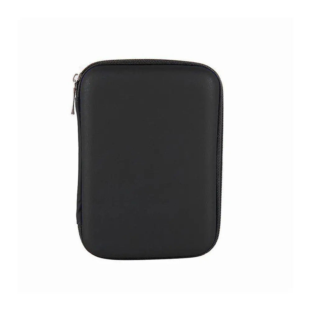 2.5 Hard Disk Case Portable HDD Protection Bag for External 2.5 inch Hard Drive/Earphone/U Disk Hard Disk Drive Case Black Peaceful Pleasures Health and Wellness