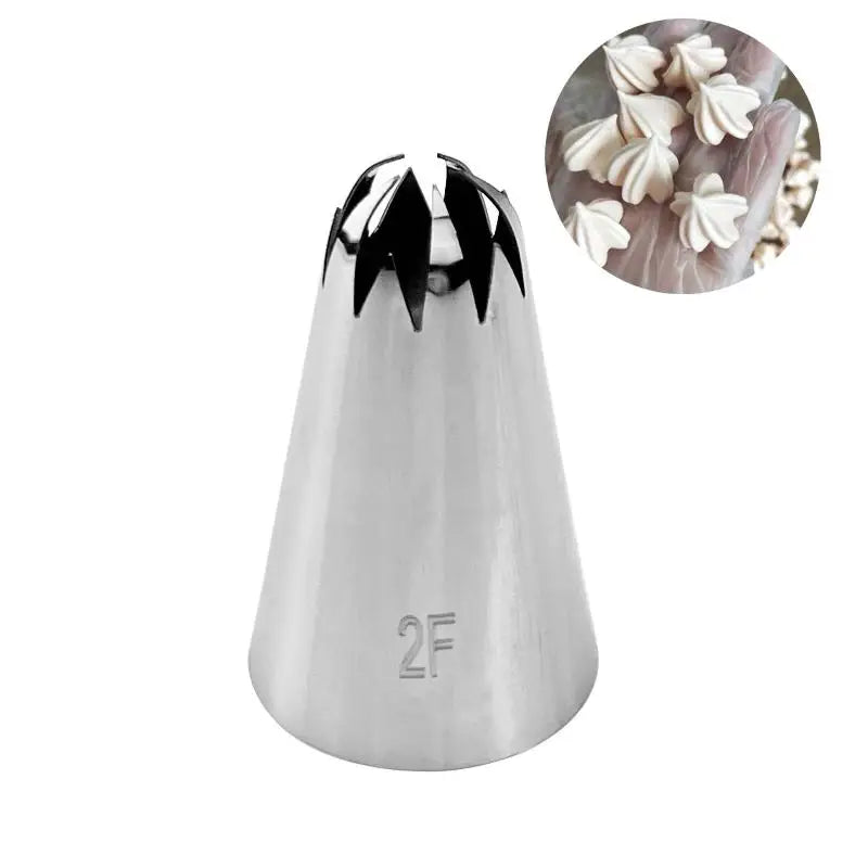 5-Piece Large Stainless Steel Cake Piping Tips Set