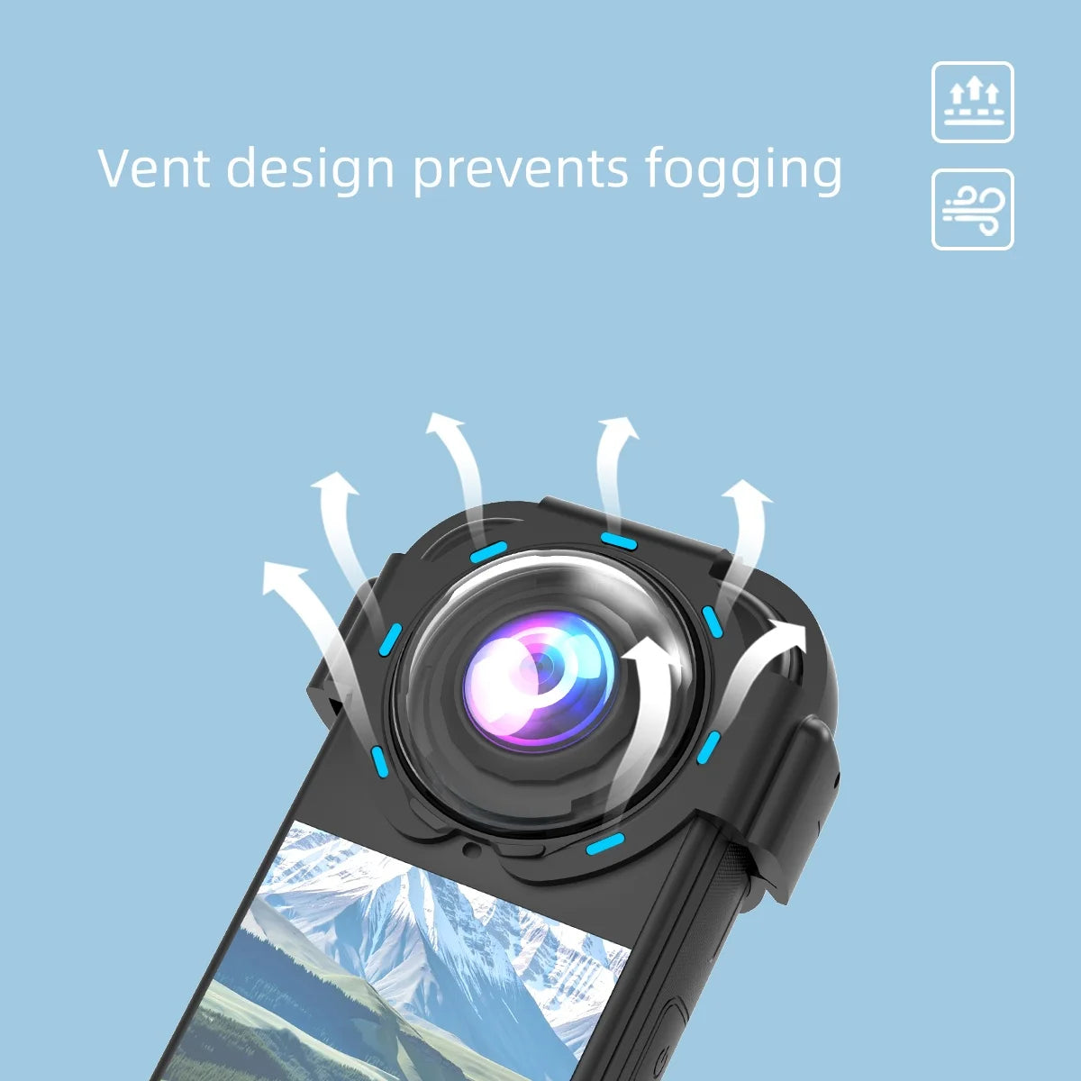 Protective Lens For Insta360 x4 Air Camera Anti-Fog And Dust Protection For Your Camera Snap-On Design For Simple Installation Peaceful Pleasures Health and Wellness