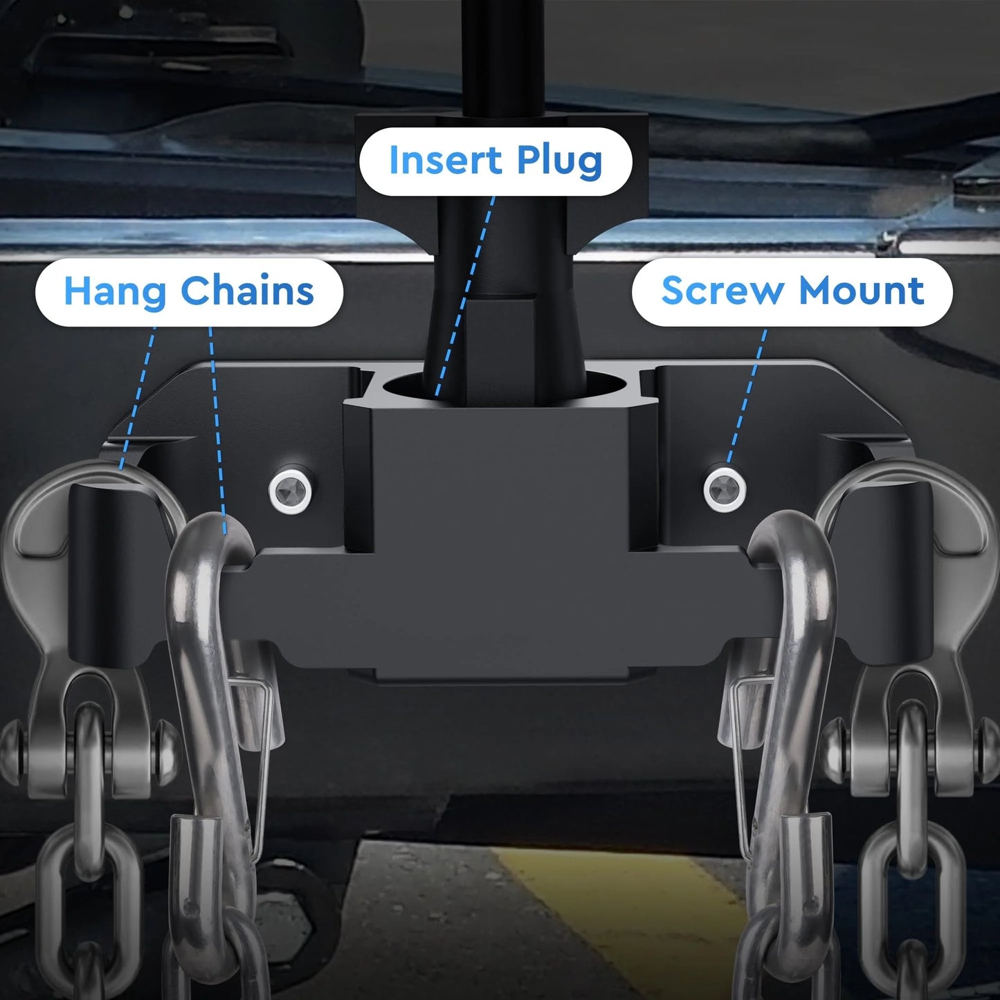 Upgraded Trailer Towing Assembly Heavy-duty Chain Bracket