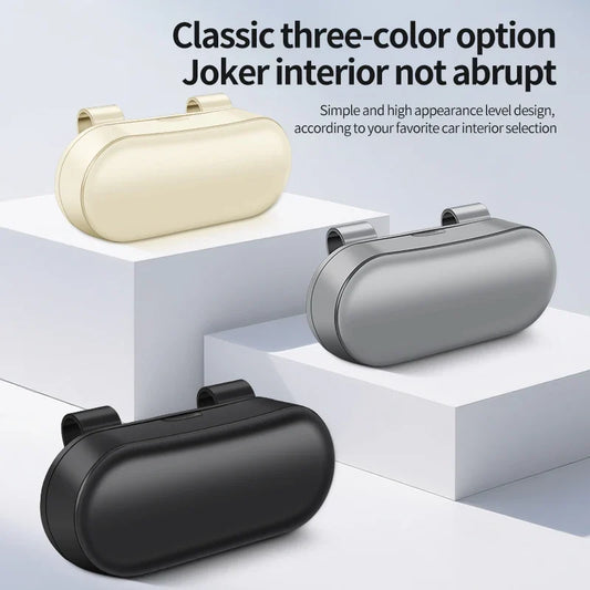 Car Sun Visor Glasses Holder – Clip-On Eyeglasses Case Car Visor Organizer Oasis Select