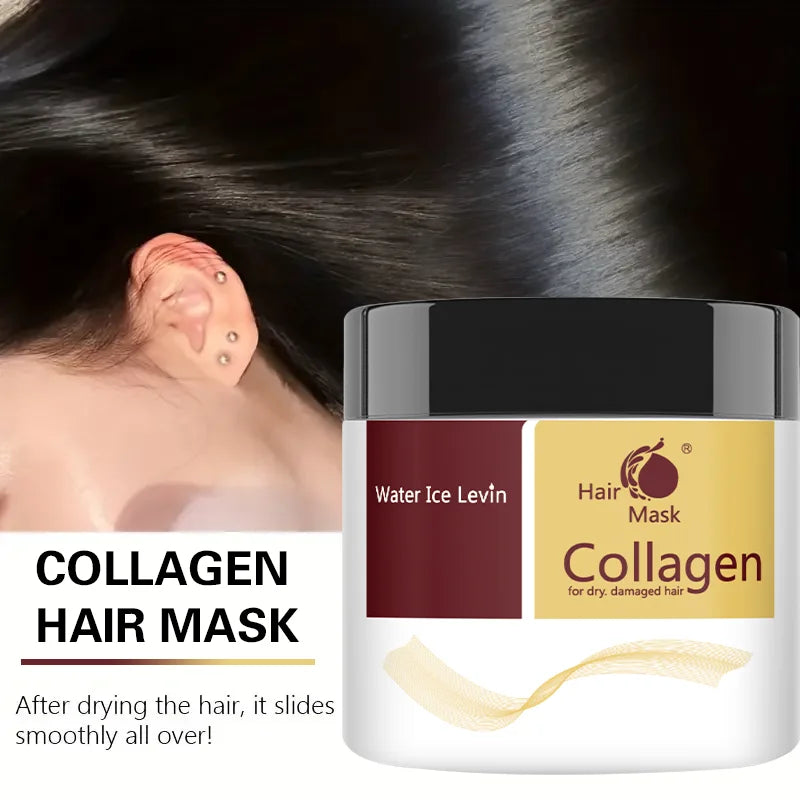 Collagen Hair Treatment Deep Repair Conditioning Argan Oil Hair Mask Essence For Dry Damaged Hair Repair Revitalize Hair Care Peaceful Pleasures Health and Wellness