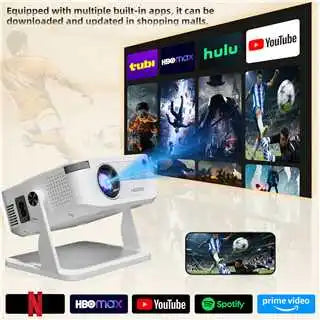 HA109 Projector 4K Decode Android 11 WiFi6 BT5.0 Native 720P 130ANSI Short Throw Home Theater Beamer Peaceful Pleasures Health and Wellness