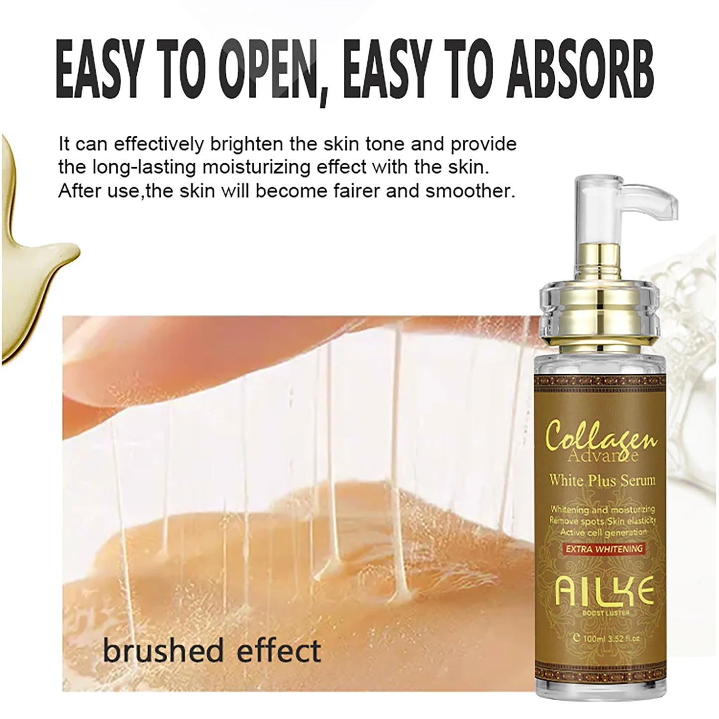 AILKE Collagen Brightening Serum – Even Tone, Dark Spots