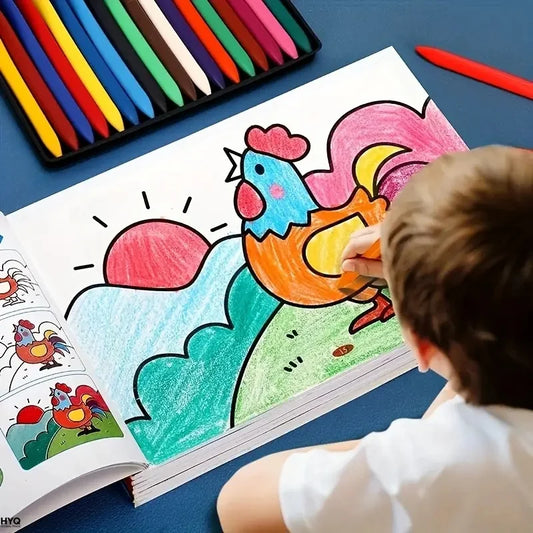 Step-by Step Painting Coloring Book Progressive Easy Hard Levels Peaceful Pleasures Health and Wellness