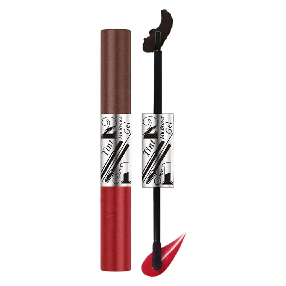 Tear-Off Eyebrow Gel And Tear-off Lips Stain Cosmetic Combined Long-Lasting Intense Color Sweat-Resistant Peeling Makeup Peaceful Pleasures Health and Wellness 04