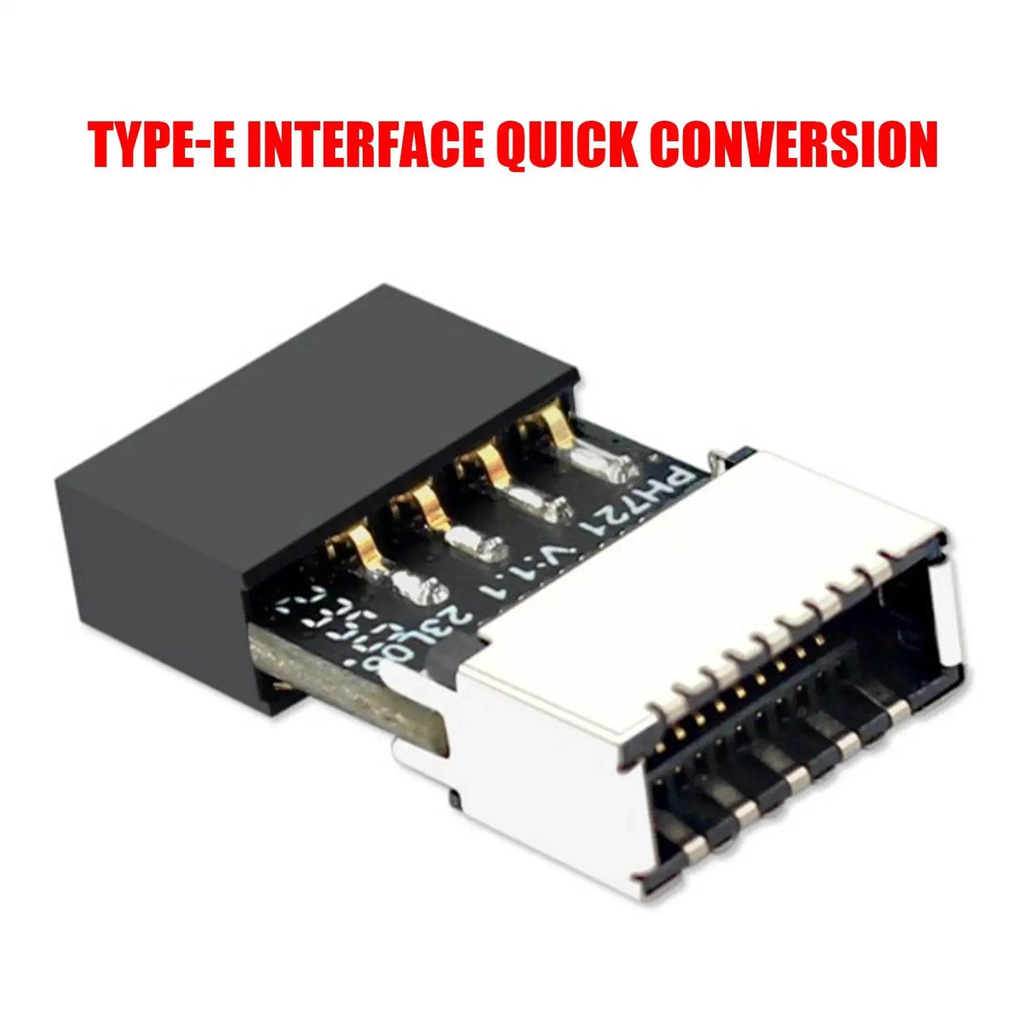 USB 2.0 9-Pin to Type-E Female Adapter | Motherboard USB-C