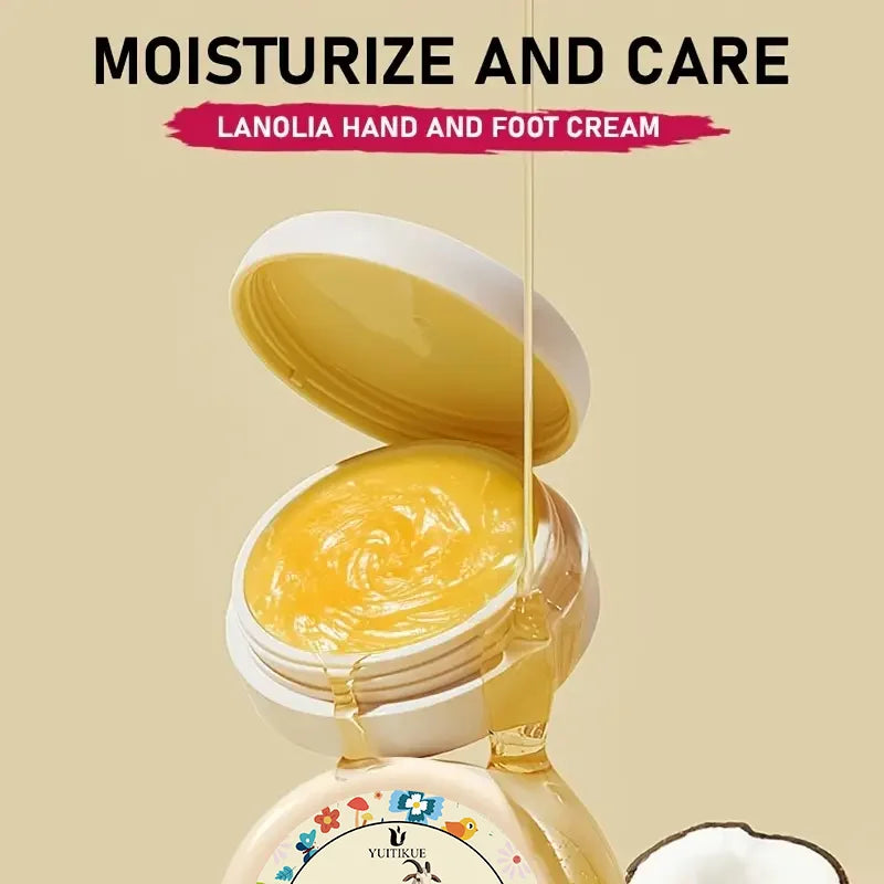 LANOLIA 20g Hand & Foot Cream Deep Moisturizer for Rough Dry Cracked Skin Natural Lanolin Fast Absorption Peaceful Pleasures Health and Wellness Default Title