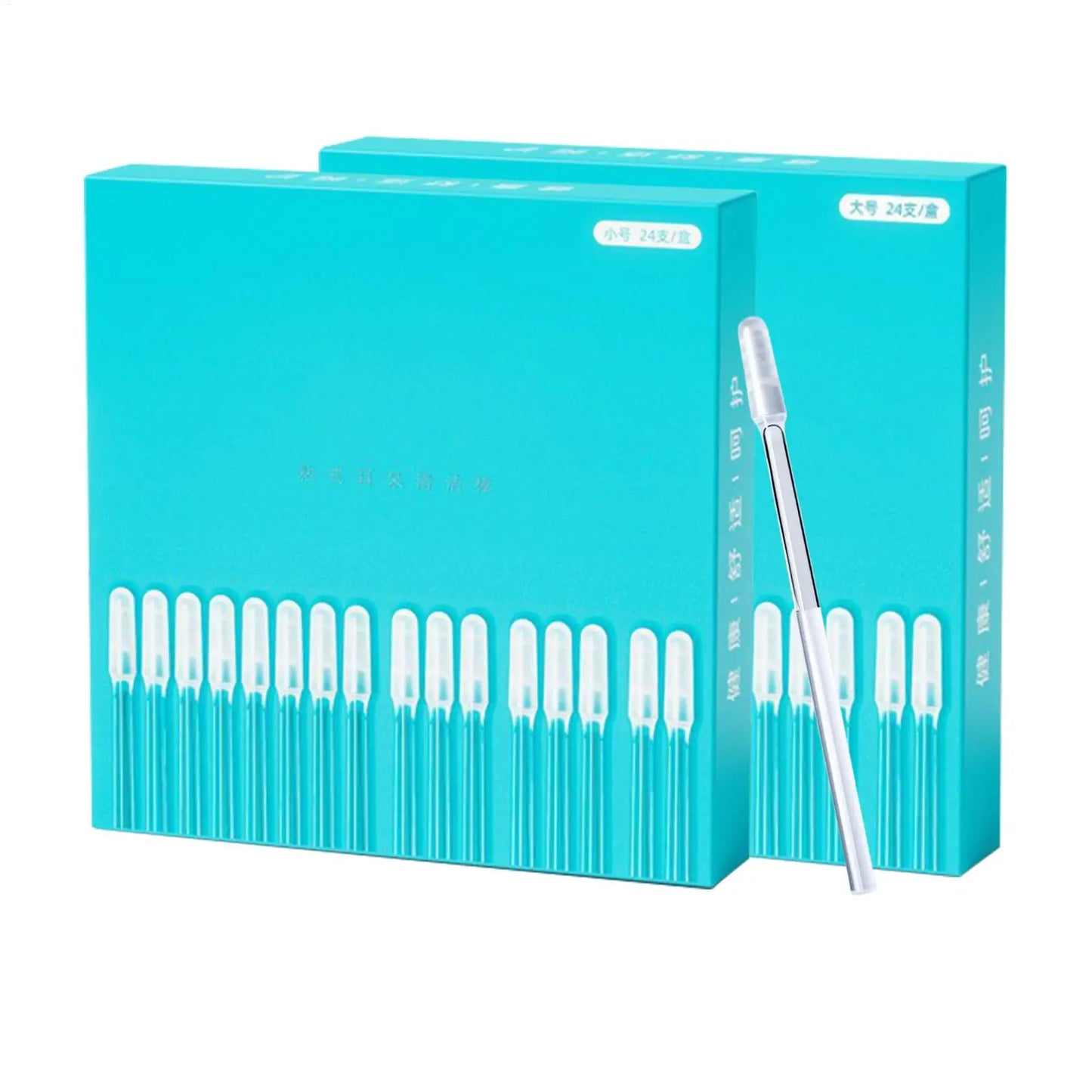 24-Pack Silicone Sticky Ear Cleaning Swabs for Adults & Kids