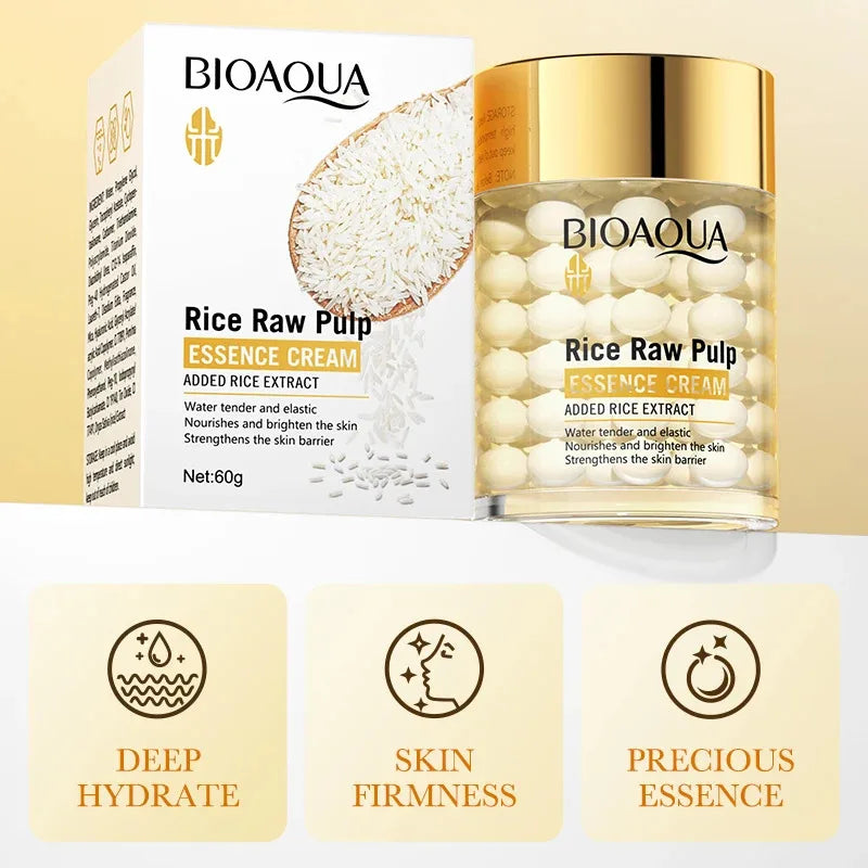 BIOAOUA Rice Essence Cream – Brightening Hydrating Face Cream