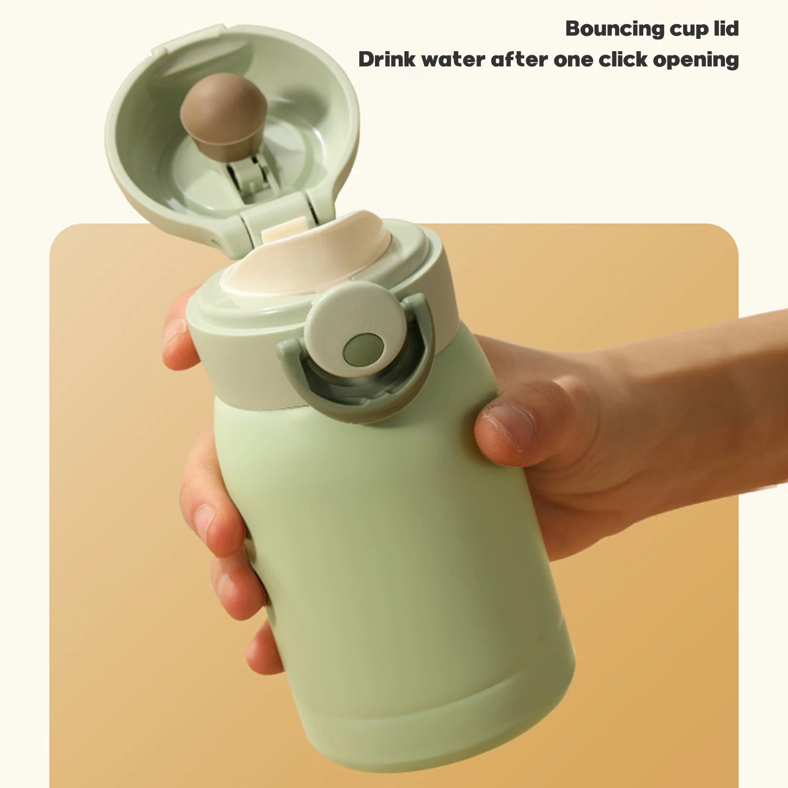 Portable Stainless Steel Water Bottle Lightweight Material Drinking Water Bottles Suitable for Thanksgiving Christmas Peaceful Pleasures Health and Wellness