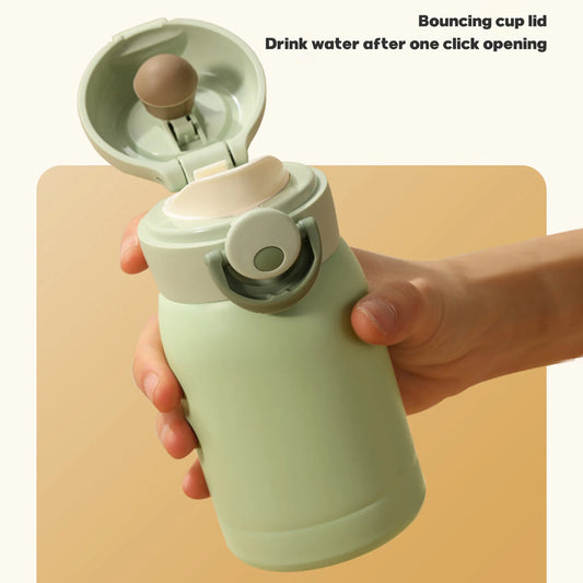 Portable Stainless Steel Water Bottle Lightweight Material Drinking Water Bottles Suitable for Thanksgiving Christmas Peaceful Pleasures Health and Wellness