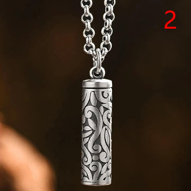 Pill Box Stainless Steel Sealed Capsule Waterproof Camping Firstaid Pendant Travel Outdoor Portable Case Organizer Peaceful Pleasures Health and Wellness N2