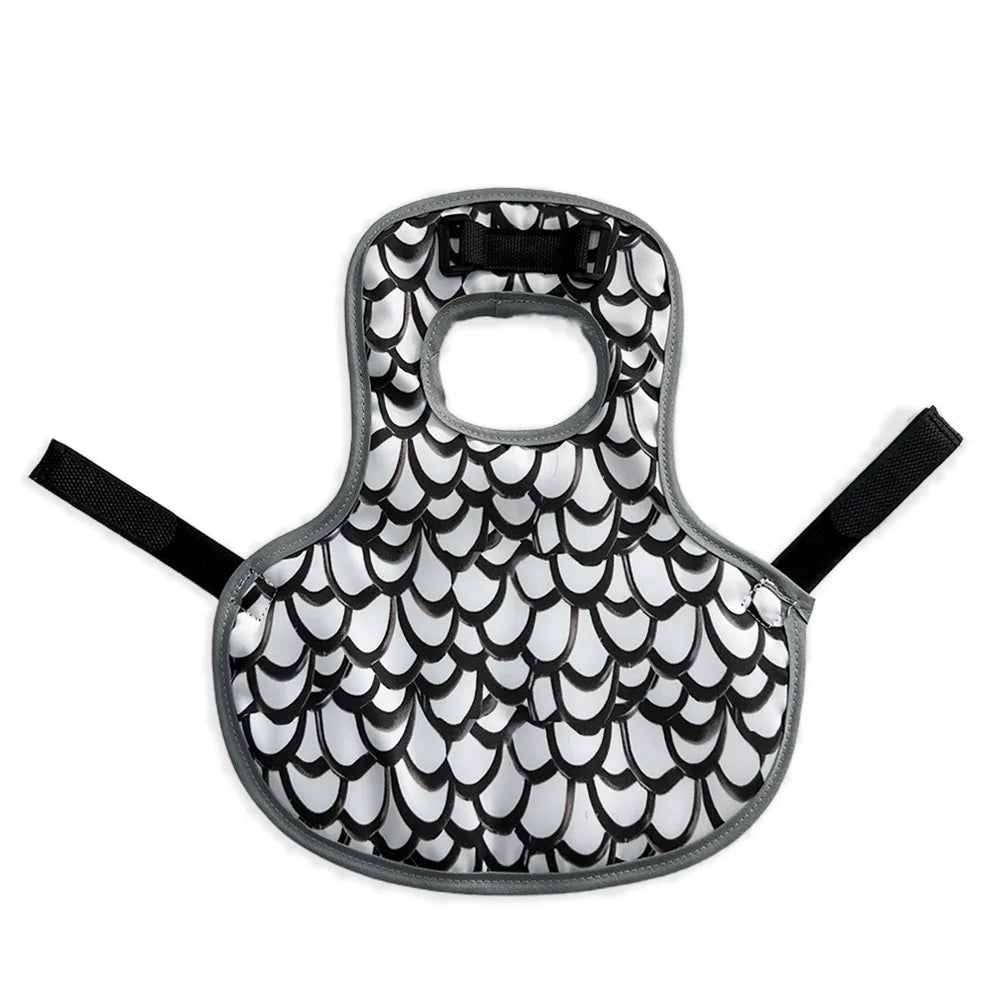 Chicken Saddles for hens, Chicken Apron Back Protector for Hens With Adjustable Strap, Chicken Hen Mating Saddle Peaceful Pleasures Health and Wellness black and white