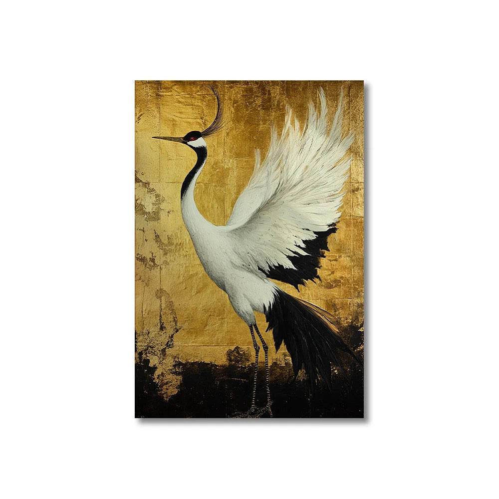 Sage Green Gold Japandi Art Print Flying Birds Wall Art Abstract Sun Art Living Room Decor Japanese Wall Art Bedroom Decor Gift Peaceful Pleasures Health and Wellness
